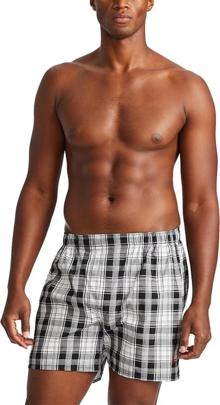 Polo Ralph Lauren Mens 2XL 2 Pack Classic Fit Cotton Woven Boxers Short B16-9